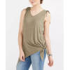 Custom Women V-neck Bowknot Overlong Tank Top