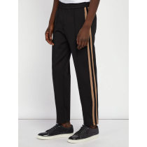 Custom Mens Side Stripe Jersey Track Pants