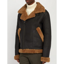 OEM Design Mens Shearling Lined leather Jackets