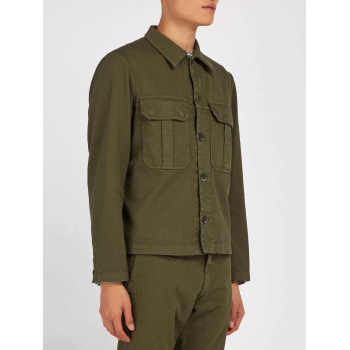 OEM Mens Button Up Military Washed Overshirt Jackets