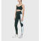 Wholesale women high rise color block sports wear  spandex leggings