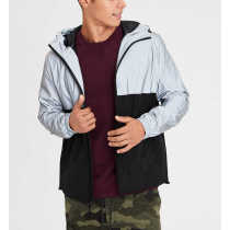 Wholesale mens sports wear reflective windbreaker jackets