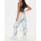 Wholesale womens 100% polyester 3m reflective track jogger pants