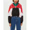Wholesale womens colorblock overhead cropped windbreaker jackets
