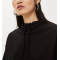 Wholesale womens funnel neck black sweatshirts hoodies