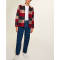 Wholesale mens red check classic fit winter jackets