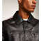 Custom mens side stripe leather jackets