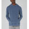 Wholesale mens bule washed pullover denim hoodies sweatshirts
