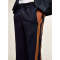 Custom mens side stripe polyester outwear  jogger pants