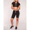 Wholesale womens fitness sports training crop top and shorts sets