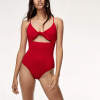 Custom Womens Activewear Bpdysuits Red Sexy One Pieces Swimsuits