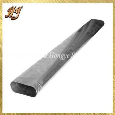 8 inch x 60 inch - 30 Gauge Galvanized Oval Steel Pipe / Tube