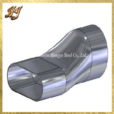 Galvanized Flat Corner Oval Steel Tube and Pipe