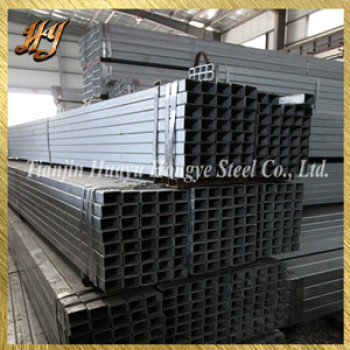 ERW hot roll galvanized square steel pipe
