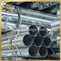 zinc plated black iron steel pipe