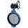 Wafer butterfly valve with gear