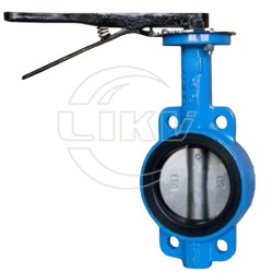 without pin nylon plate Wafer butterfly valve