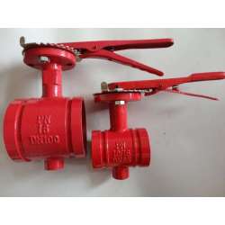 grooved butterfly valve