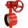 worm grooved butterfly valve