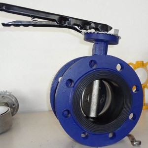 manual flanged butterfly valve