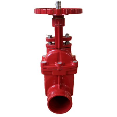 grooved resilient seat gate valve