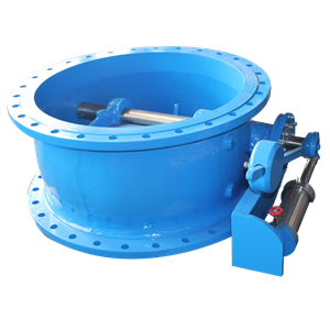 small-resistance slow-closing butterfly check valve