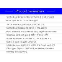 X79 3.3C matx Server REG ECC Function DDR3 lga2011 socket desktop game motherboard