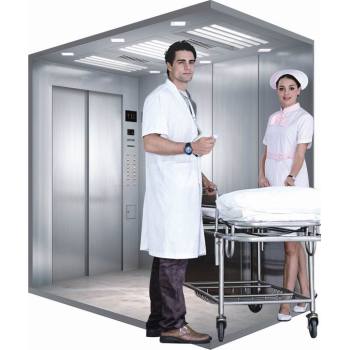 Elevators, bed elevators, and trolley elevators for hospitals