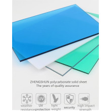 Polycarbonate solid sheet features