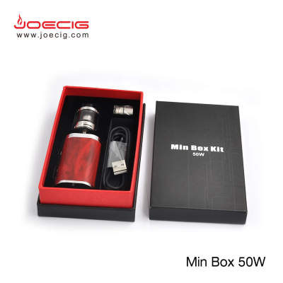 Mini Size ecig box mod vapen starter kit dari Joecig min box 50w