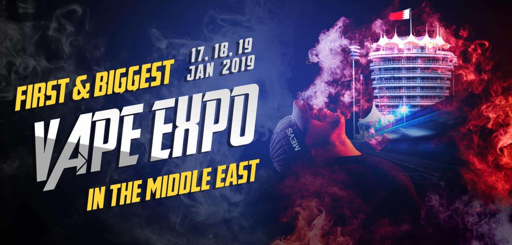 Middle east vape show will take place between 17th and 19th of Jan 2019