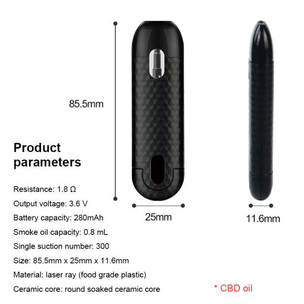 Новые продукты Тонкий картридж для электронной сигареты 240 мАч ручка-испаритель одноразовый картридж cbd