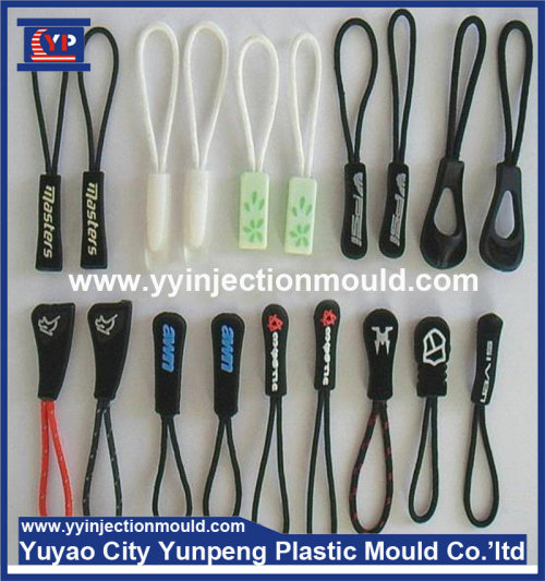 Outdoor Windbreaker Convenient Pull Injection PVC Silicon Zipper Puller Mold Design  (From Cherry)