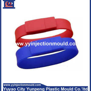 Personalized waterproof silicone bracelet watch for double shot molds (From Cherry)