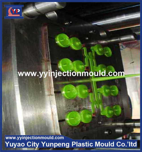 Custom injection mold made screw plastic molding part swing top bottle caps with ribbed sides (From Cherry)
