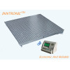 Gray 1.2x1.2m Wireless Floor Scale , Industrial Floor Weighing Scales With Weight Indicator