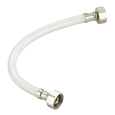 PVC reinforced sanitary hose with brass fittings F1/2