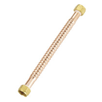 Corrugated Copper Water Heater Flex Connectors with 3/4-Inch Female Pipe Thread