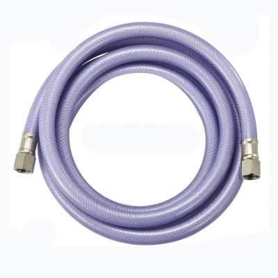 Reinforced Pvc Inner braided Icemaker Hose with 1/4-Inch Comp X 1/4-Inch Comp