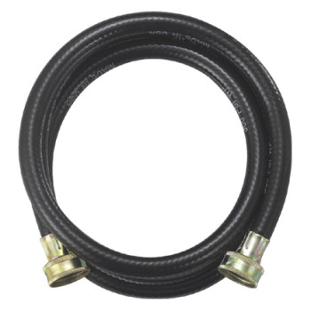Black PVC reinforced washing machine water inlet hose