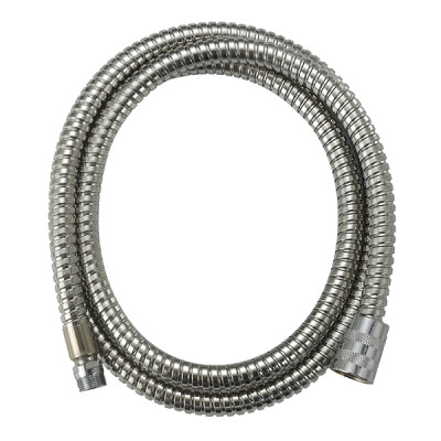 F1/2 Polishing Surface Stainless Steel Double-fastening Bathroom Shower Hose