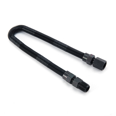 Black coated flexible stainless steel gas appliance line Non-whistle