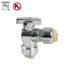 1/2-inch Push Fit ×1/2-inch Push Fit Brass Angle Stop Valve