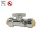 1/2 inch Push Fit × 1/2-inch Push Fit 1/4 Straight Stop For Push-Fit Valve Chrome Finish
