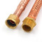 Corrugated Copper Water Heater Connectors with 3/4-Inch Male Pipe Thread