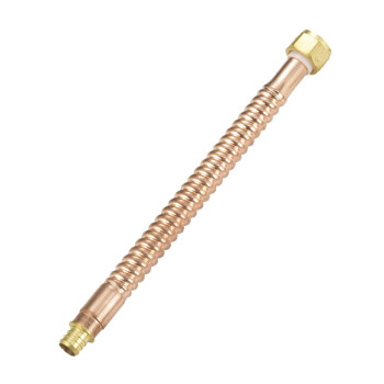 3/4 Inch ×3/4 Inch PEX Fitting Corrugated Copper Water Heater Connector