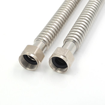 304 Stainless Steel Corrugated Water Heater Connectors 3/4-Inch FIP X 3/4 Inch FIP