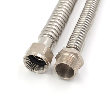 3/4 Inch FIP×3/4 Inch Male Nut Stainless Steel Corrugated Hose For Heater