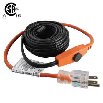 3 Feet Electric Pipe And Valve Built-in Thermostat Heating Tape Cable