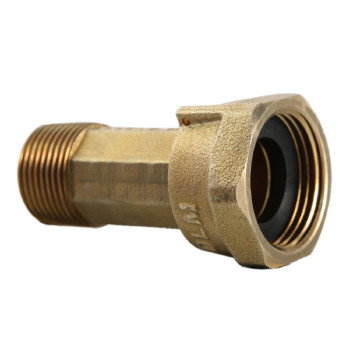 1/2 Inch MPT Brass Water Meter Fitting Short